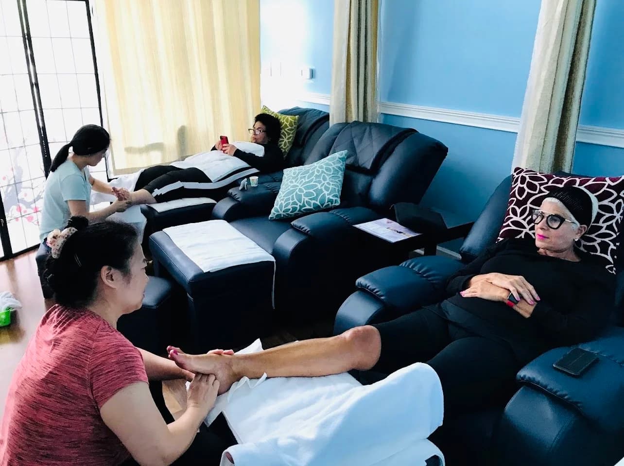 Relaxing massage room